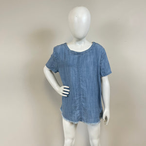 Vineyard Vines Girls Denim Top