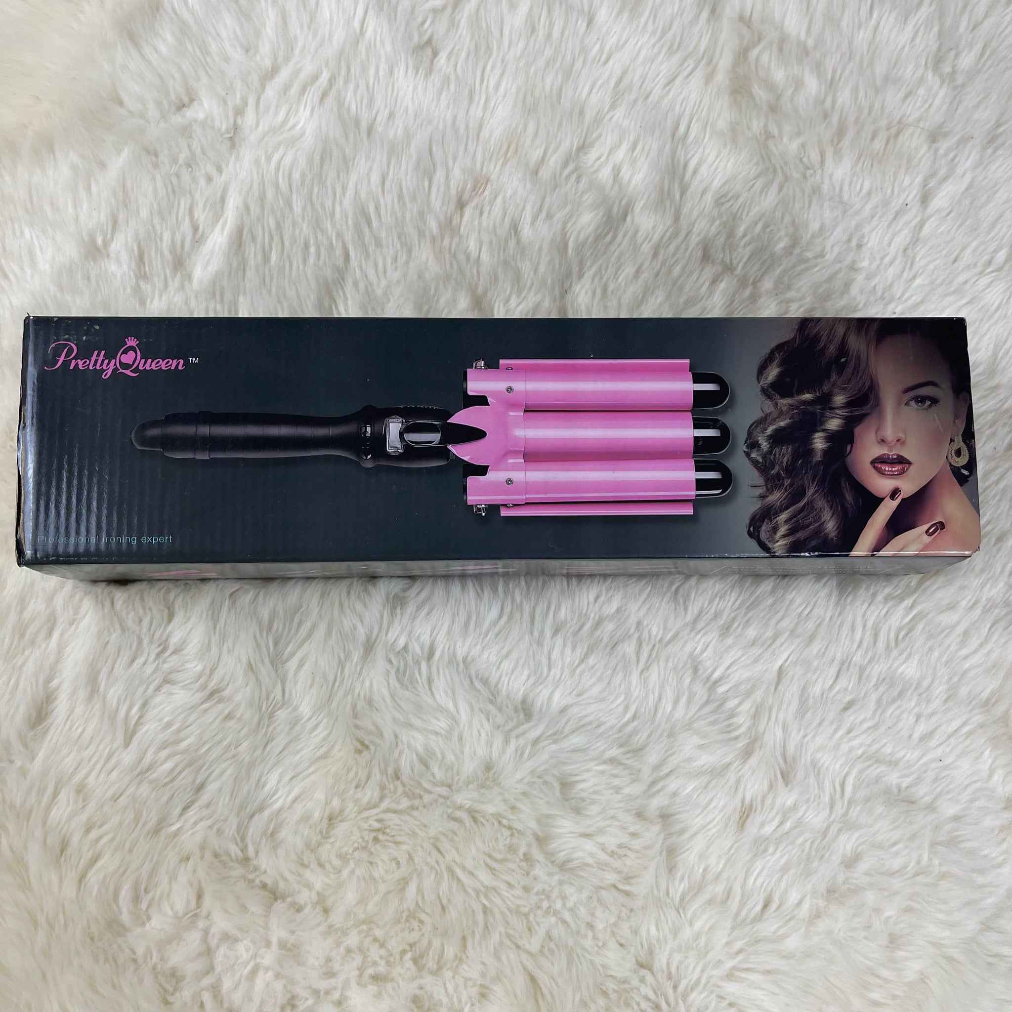 Pretty Queen 3 Barrel Curling Iron and Hair Crimper