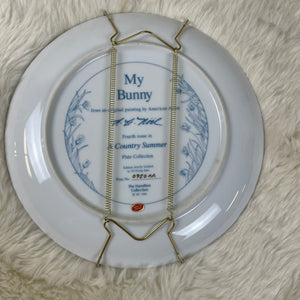 Hamilton Collection “My Bunny” Collectible Plate