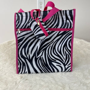 Zebra Print Bag with Change Purse