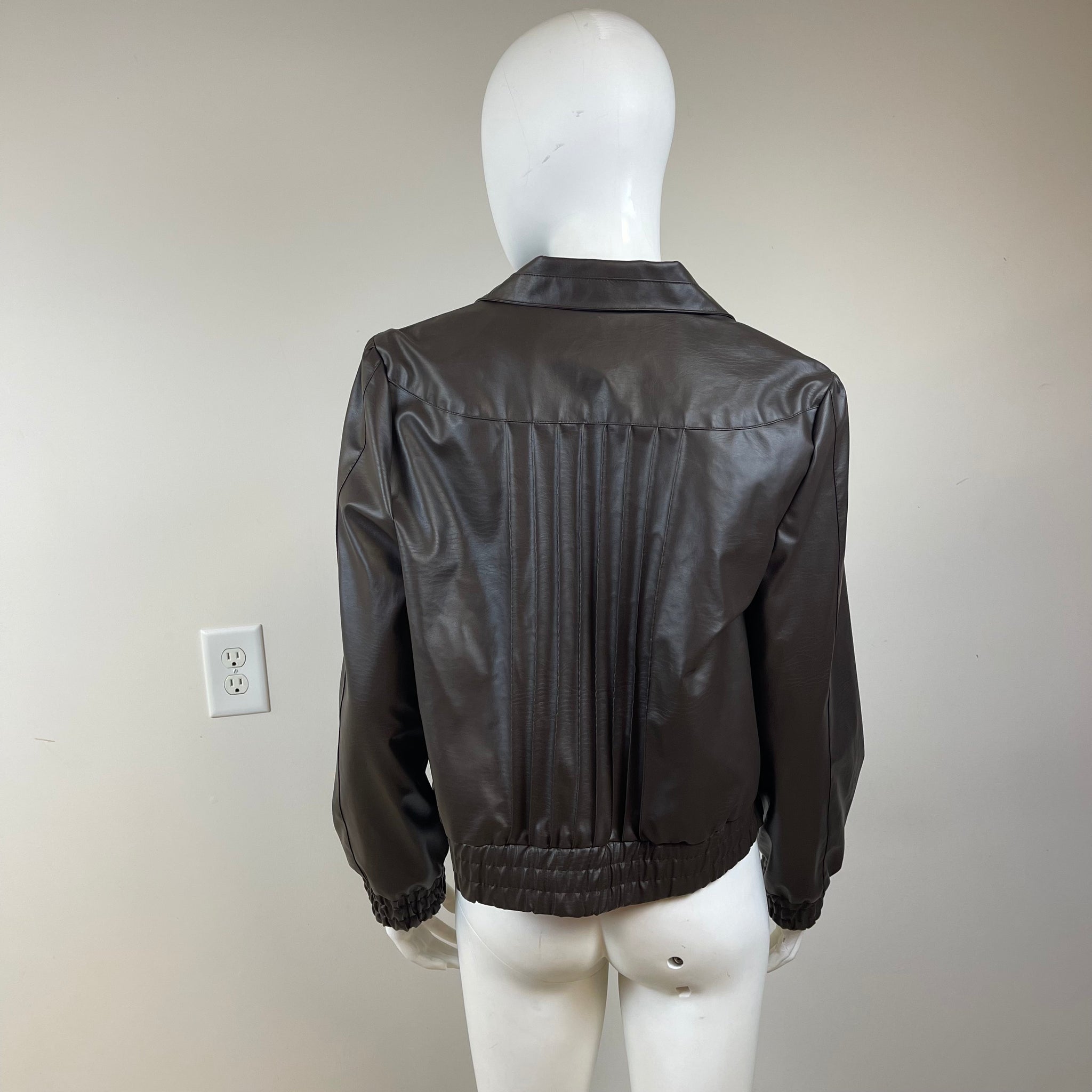 New Directions Faux Leather Jacket