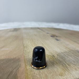 Vintage Rare Black Johnny Cash Thimble