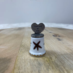 Vintage Souvenir “Thinking Of You” Thimble