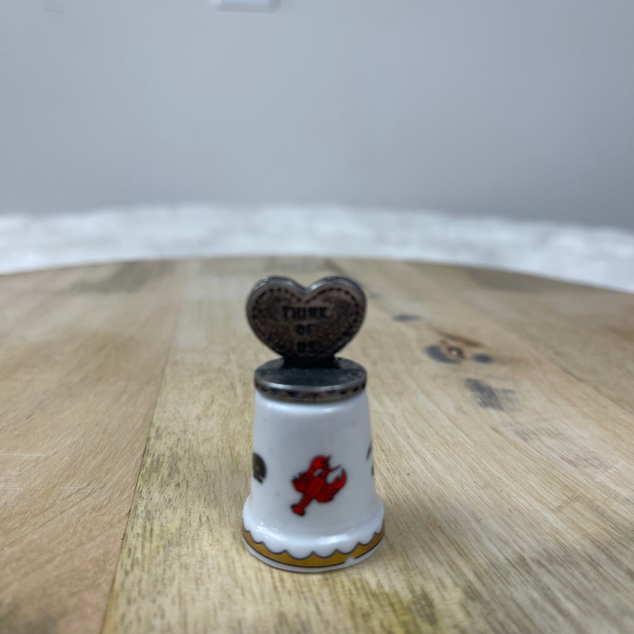 Vintage Souvenir “Thinking Of You” Thimble