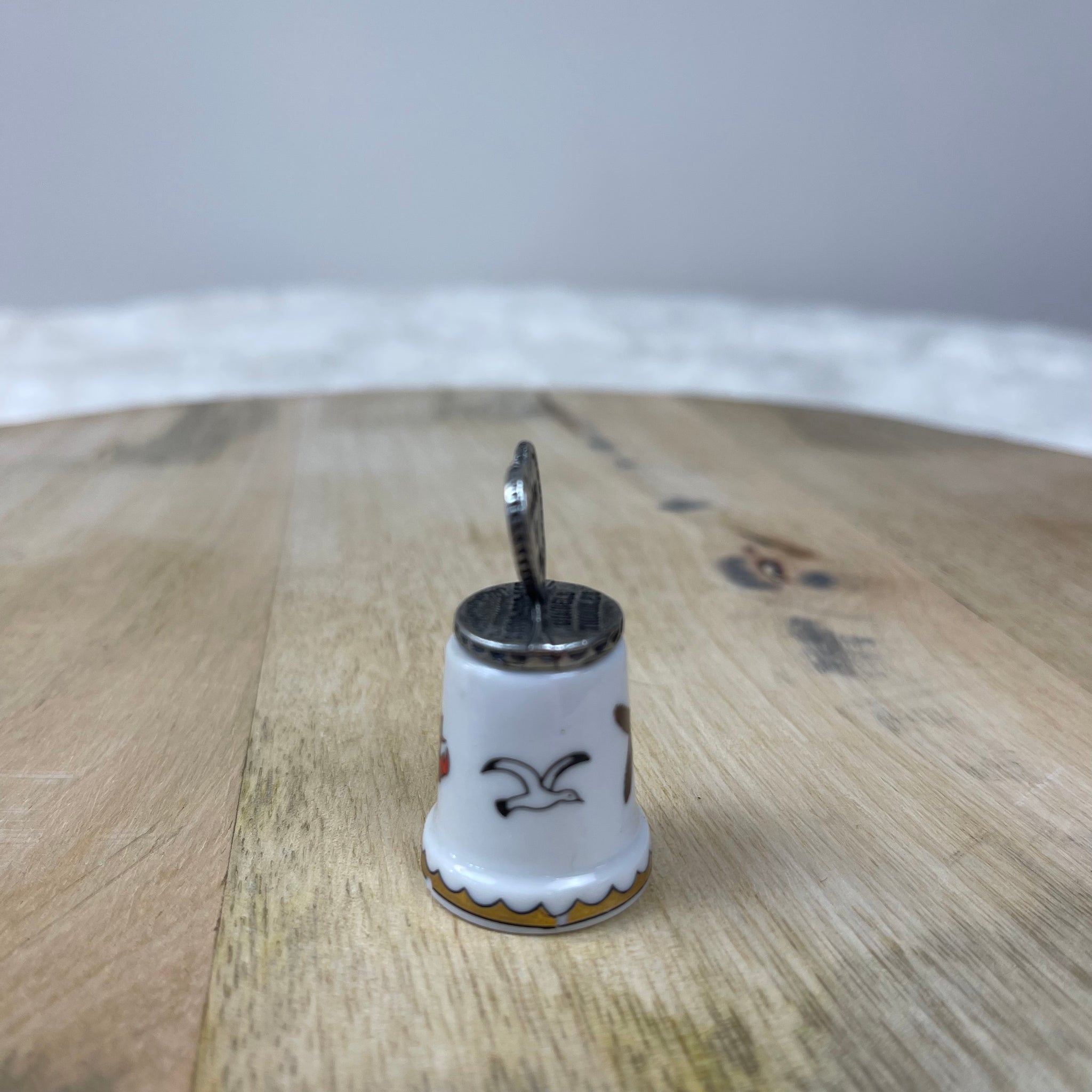 Vintage Souvenir “Thinking Of You” Thimble