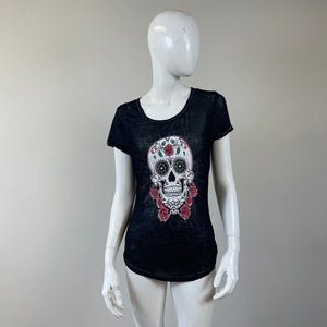 Rocker Girl Women’s Sugar Skull Tee