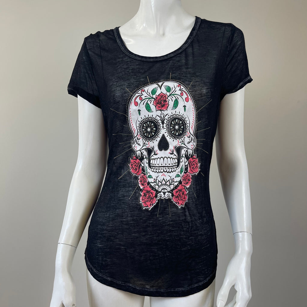 Rocker Girl Women’s Sugar Skull Tee