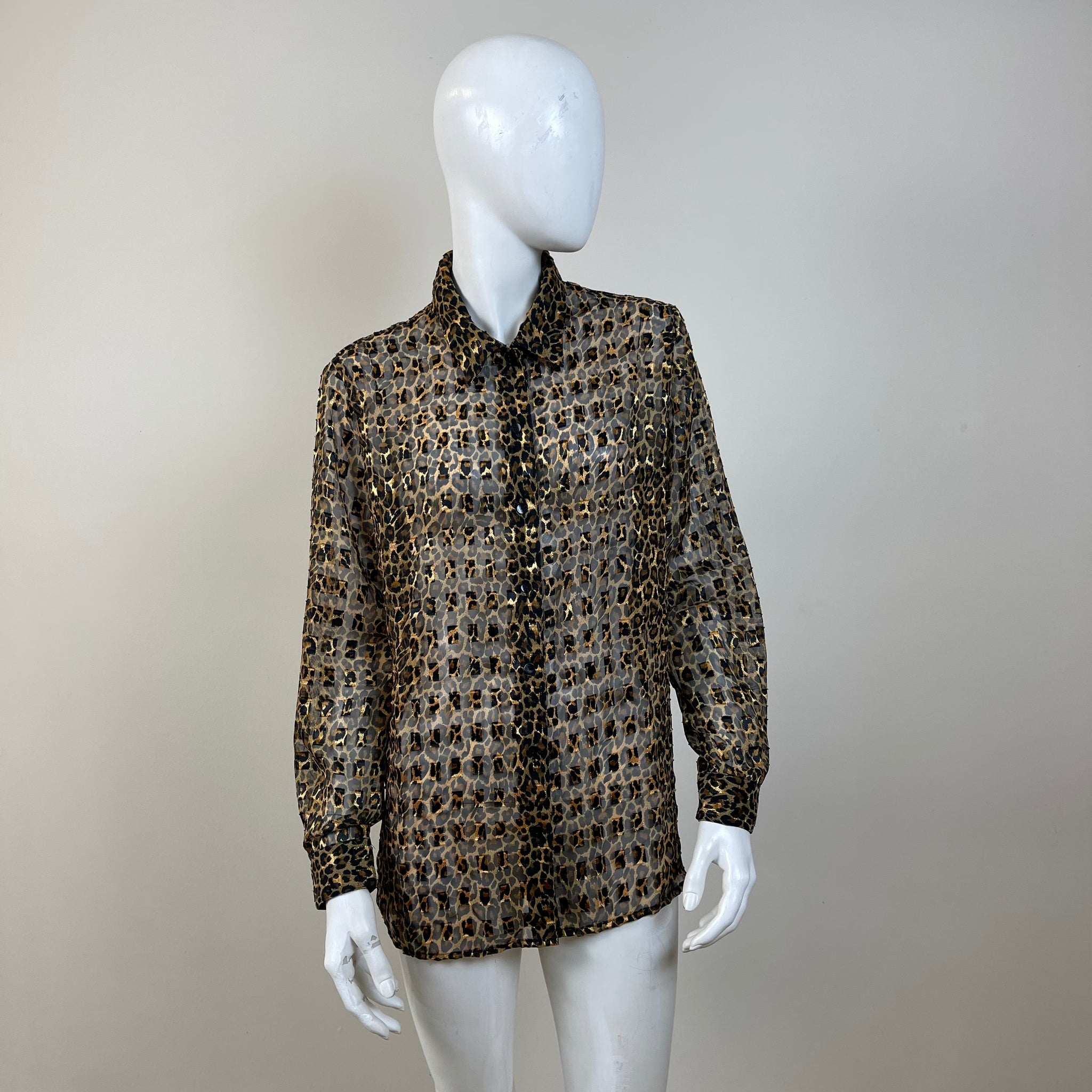 Notations Women’s Cheetah Print Blouse