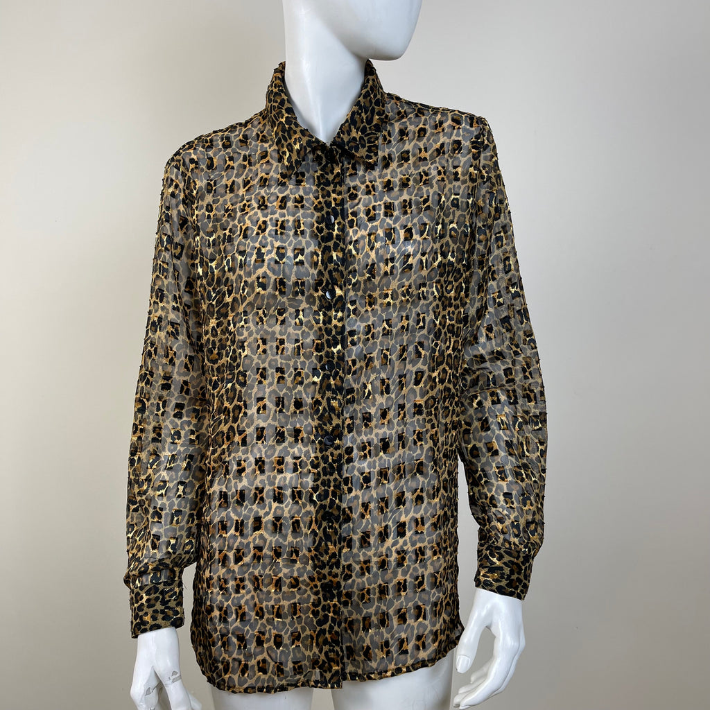 Notations Women’s Cheetah Print Blouse