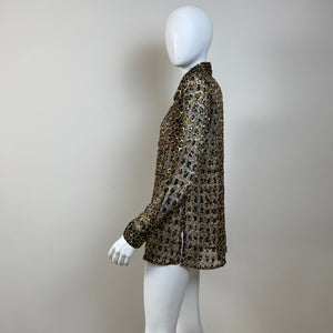 Notations Women’s Cheetah Print Blouse