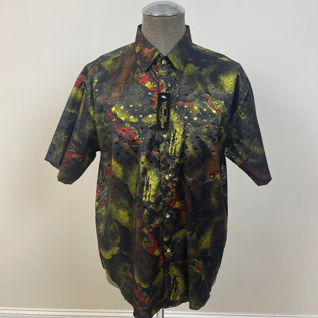 Vintage Cham Lagne Men’s Thai Silk Shirt