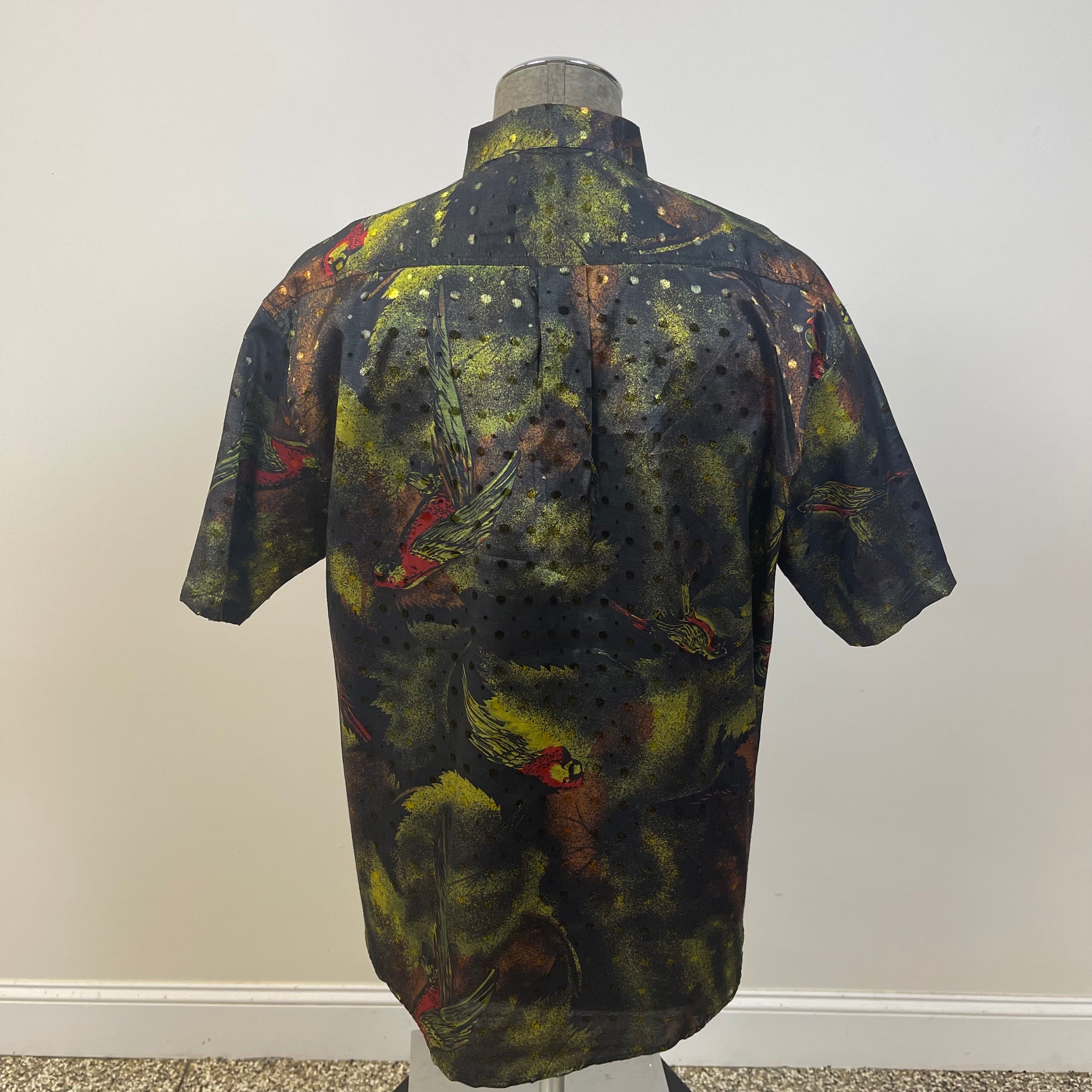 Vintage Cham Lagne Men’s Thai Silk Shirt