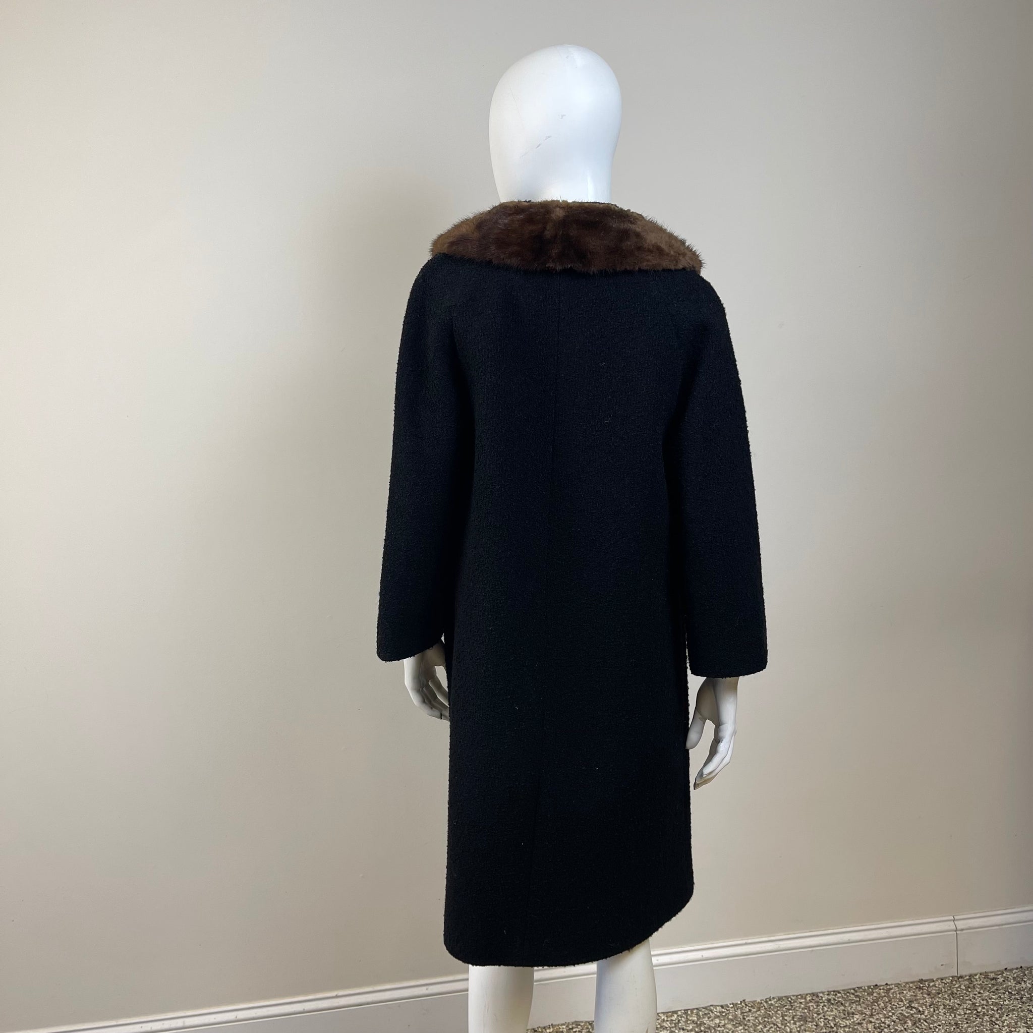 Vintage Lady Gambrell ILGWU Wool Coat with Mink Fur Collar