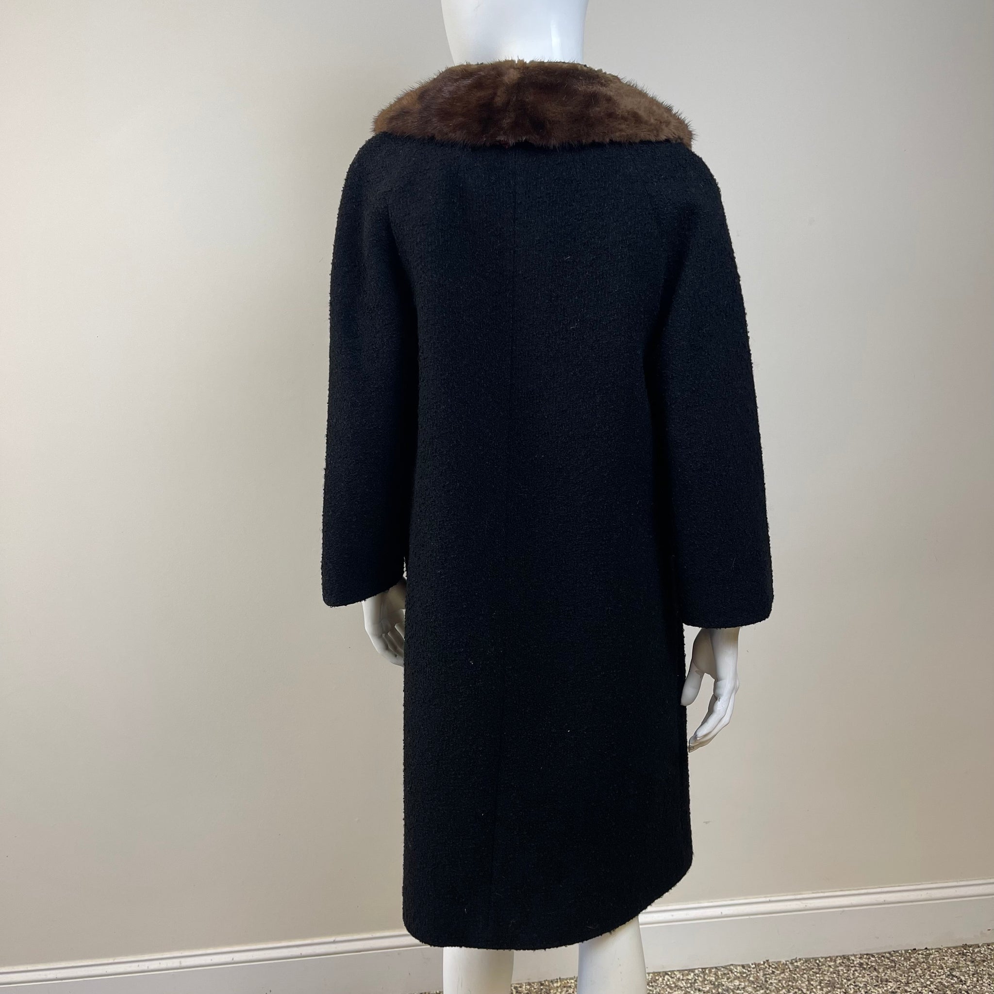 Vintage Lady Gambrell ILGWU Wool Coat with Mink Fur Collar