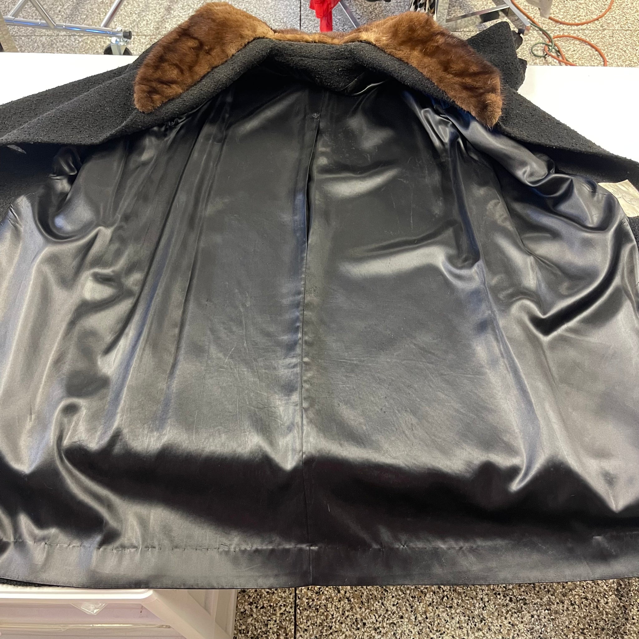 Vintage Lady Gambrell ILGWU Wool Coat with Mink Fur Collar