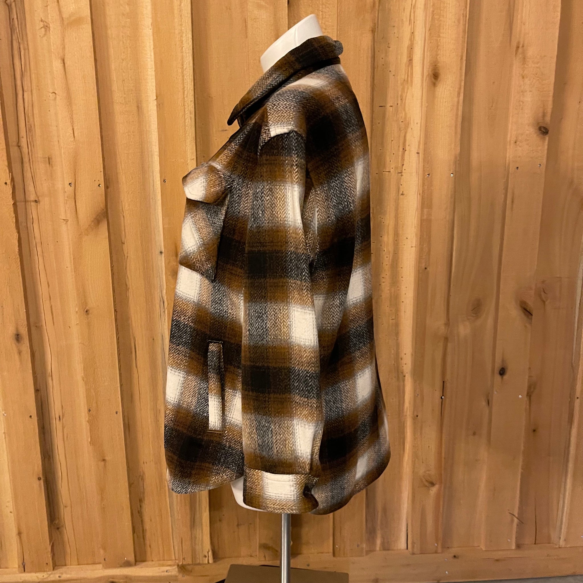 Members Mark Plaid Shacket (Size XL)