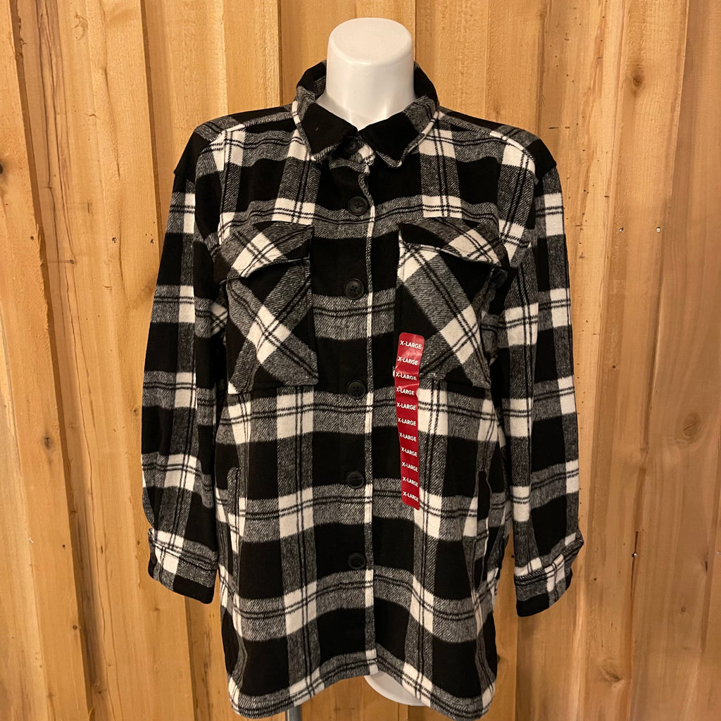 Members Mark Plaid Shacket (Size XL)