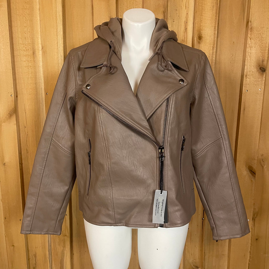 Blank NYC Meant To Be 2 In 1 Moto Faux Leather Jacket (Size 1X)