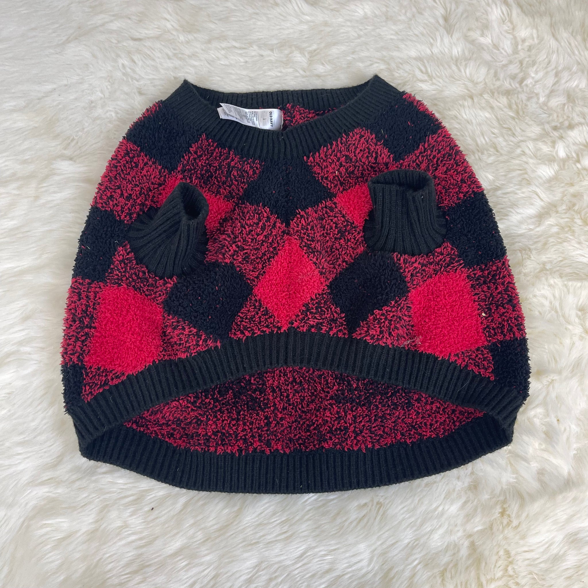 Old Navy Dog’s Buffalo Plaid Sweater