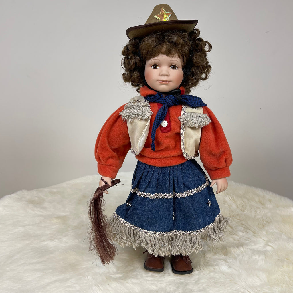 Porcelain Cowgirl Doll