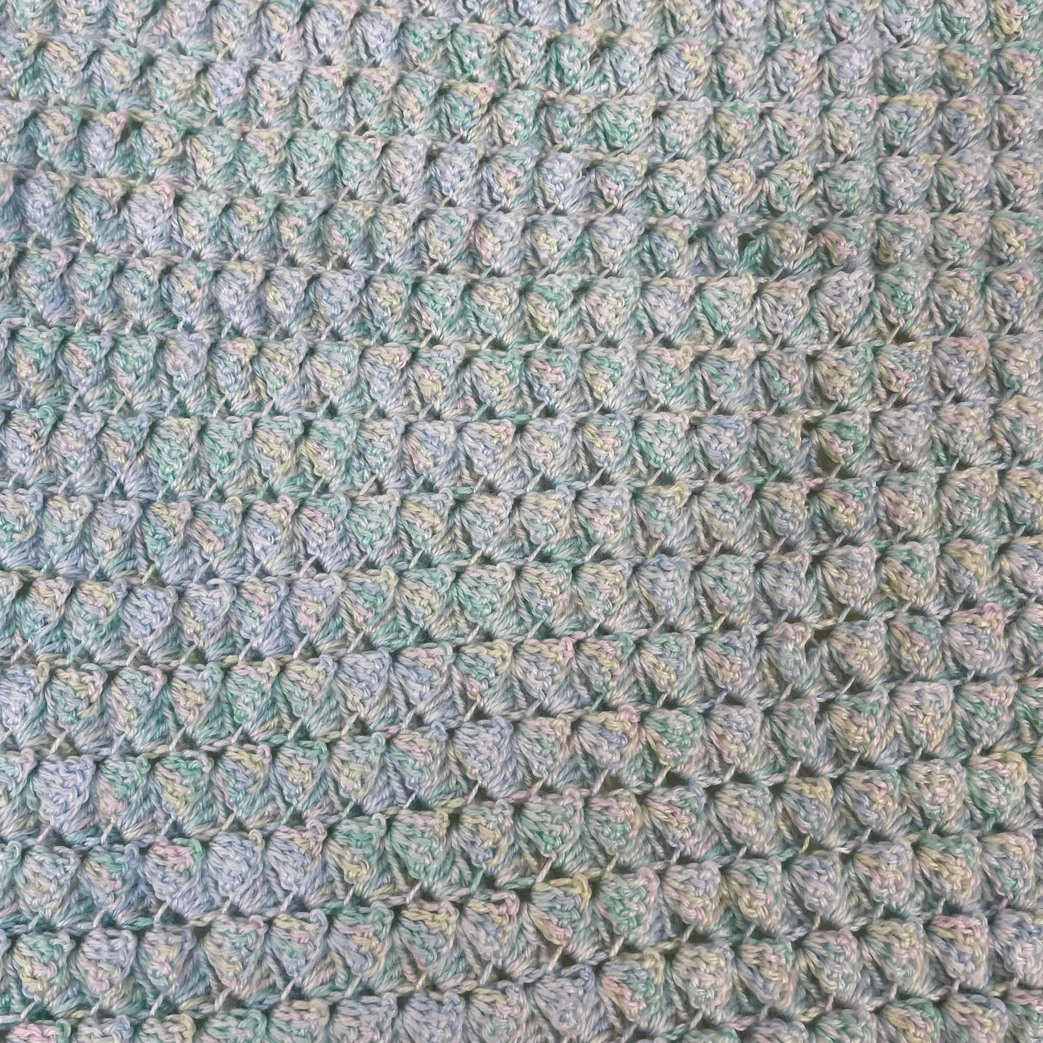 Beautiful Crocheted baby Blanket/Lap Throw