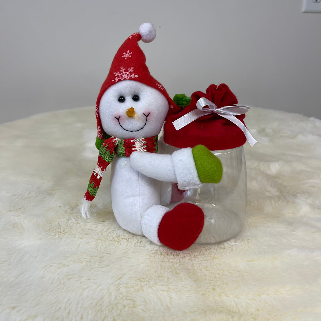 Snowman Cookie Container