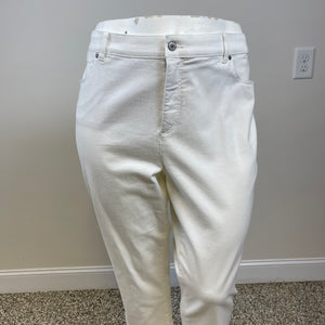 Talbot’s Plus Size White Denim Capris