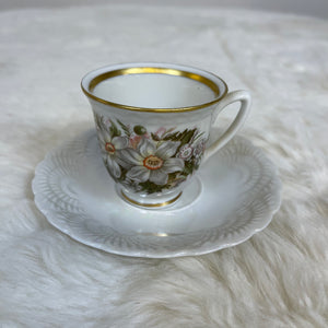 Vintage Vogue Fine China Tea Cup & Saucer