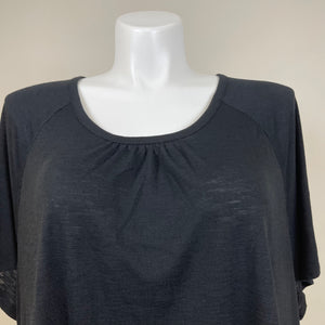 Just My Size Plus Size Tee Shirt With Lace Trim