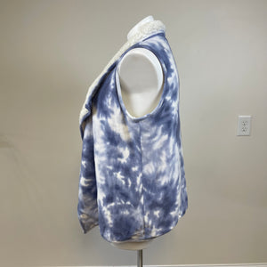 Adyson Parker Plus Size Tie Dyed Vest-Blue