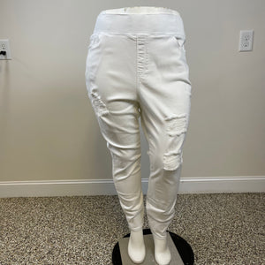 Fashion to Figure White Distressed Denim Jeans