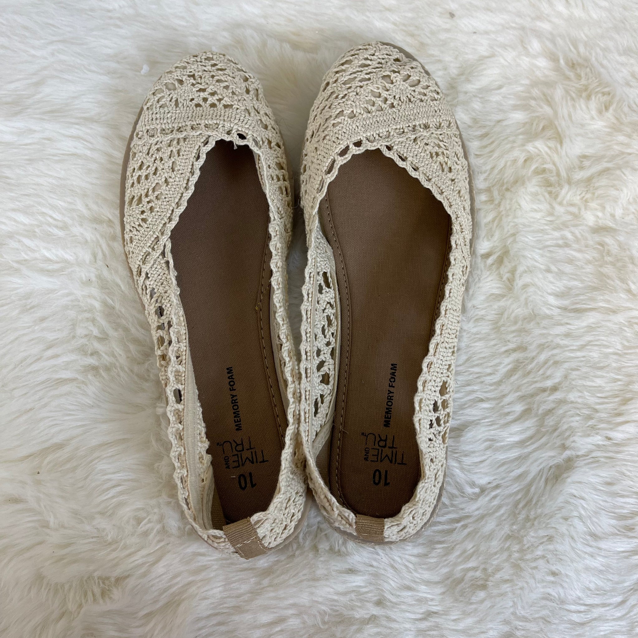 Time and Tru Slip On Flats