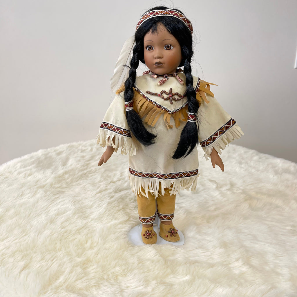 Native American Porcelain Doll