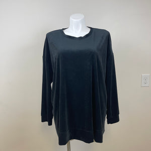 Woman Within Plus Size Velour Sweat Shirt