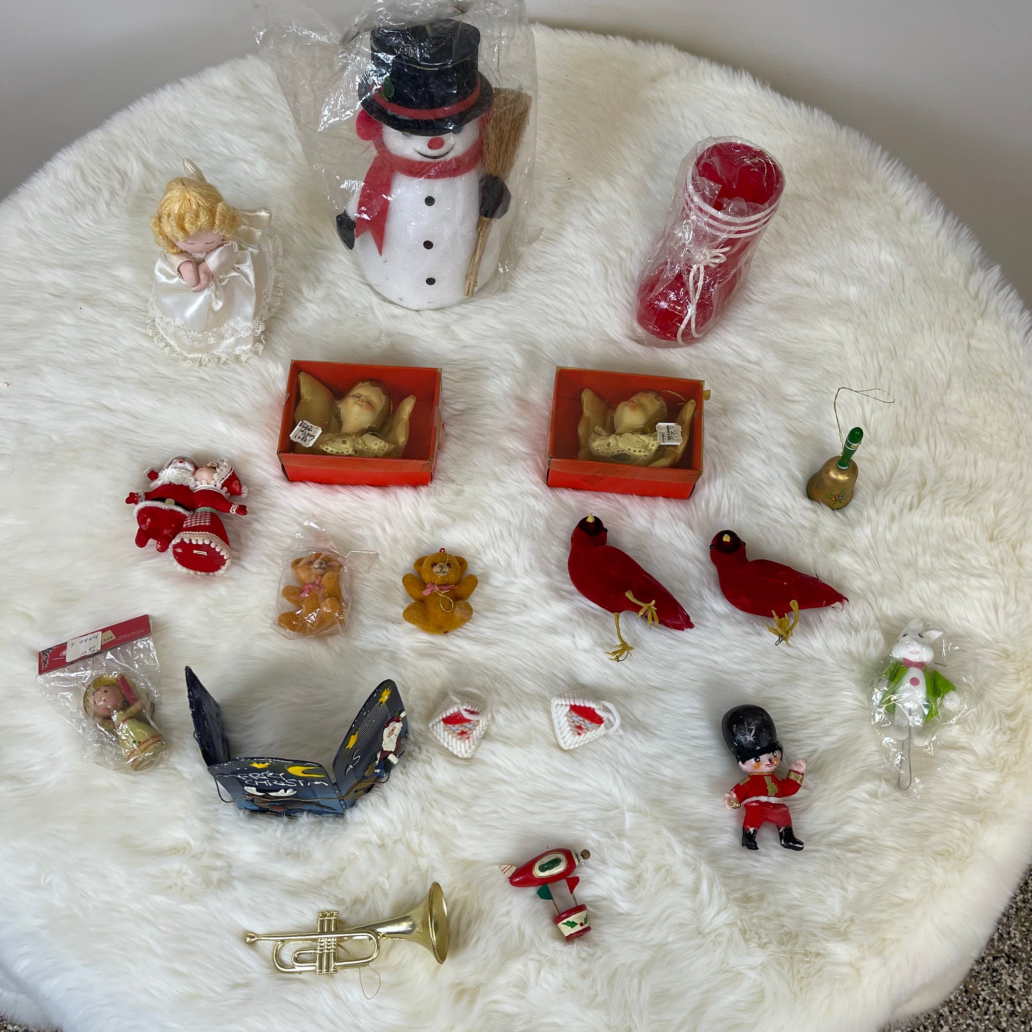 Lot of 17 Vintage Christmas Ornaments