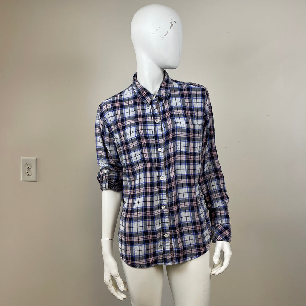 Riders by Lee Women’s Plaid Button Down Shirt