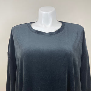 Woman Within Plus Size Velour Sweat Shirt