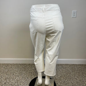 Talbot’s Plus Size White Denim Capris