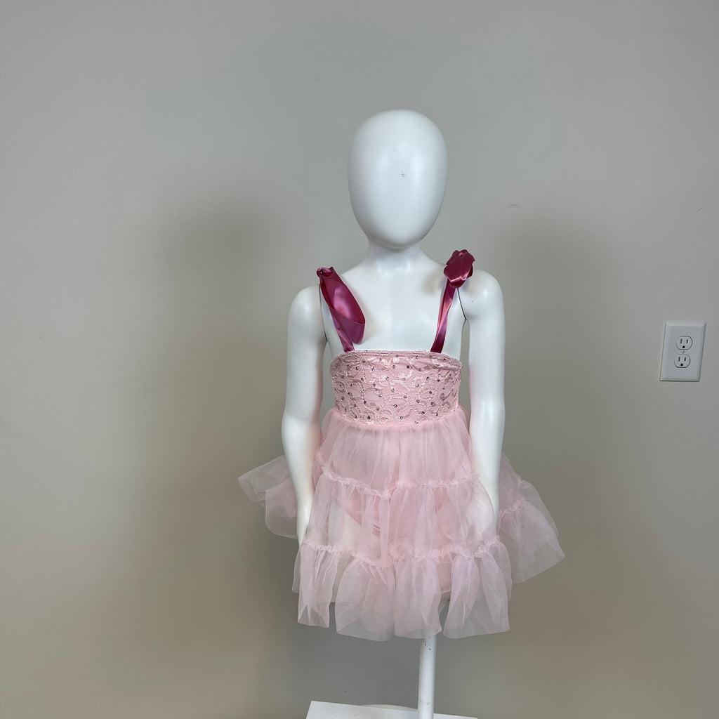 Halloween Costume/Dress Up-Girls One Piece Tutu-Pink