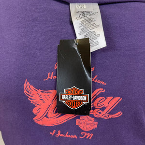 Harley Davidson 3/4 Length Slashed Sleeve Shirt