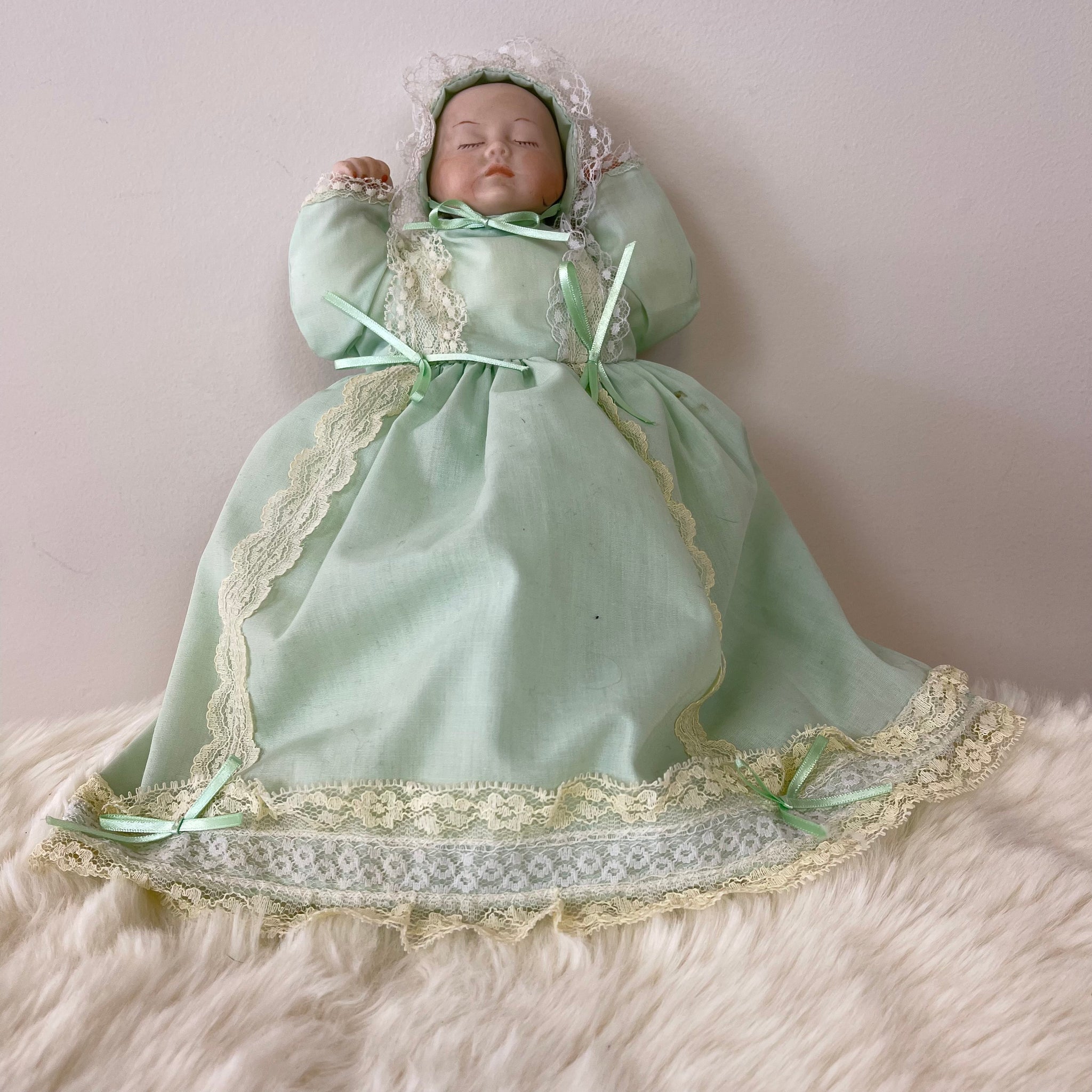 Set of 4 Vintage Porcelain Baby Dolls