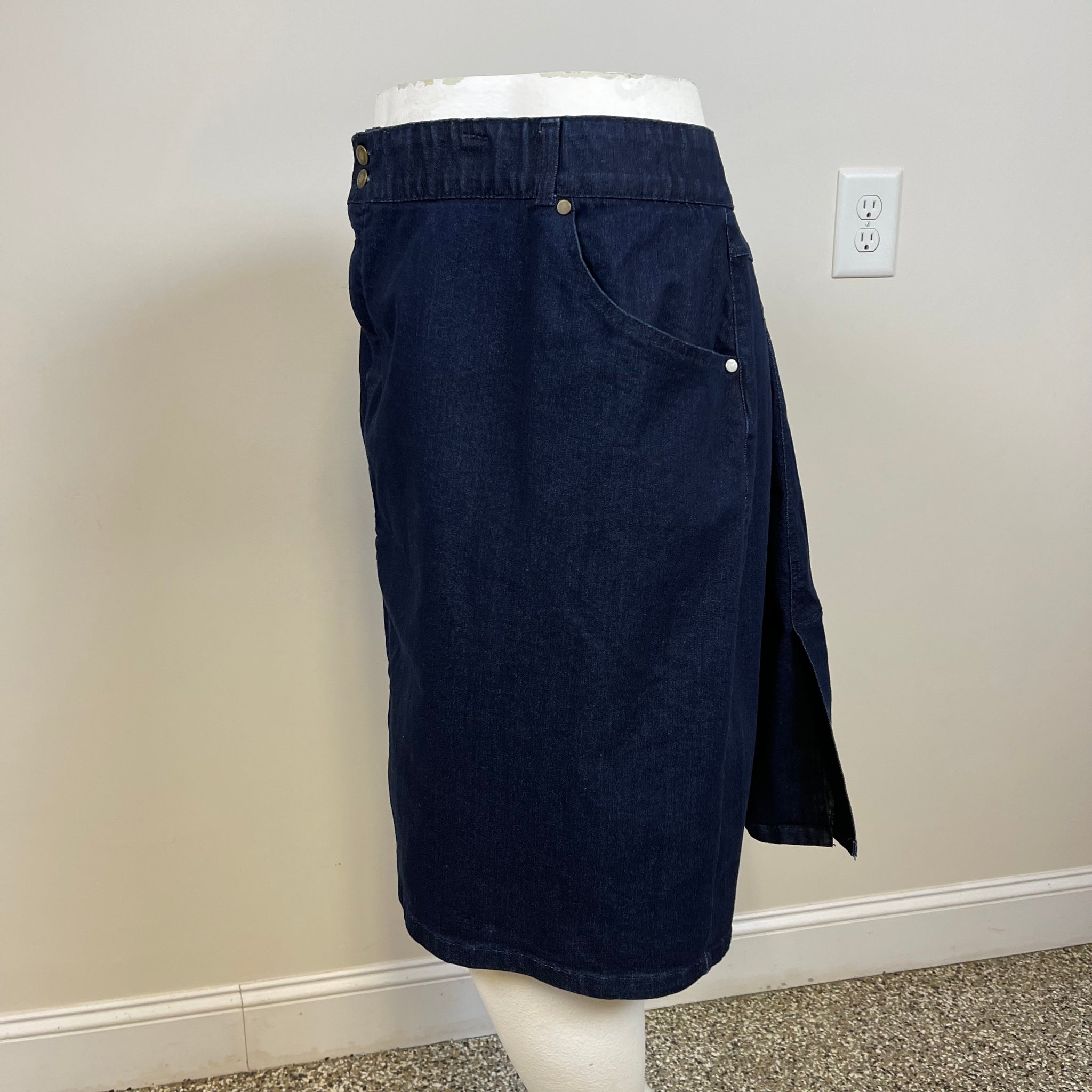 Woman Within Plus Size Jean Skirt