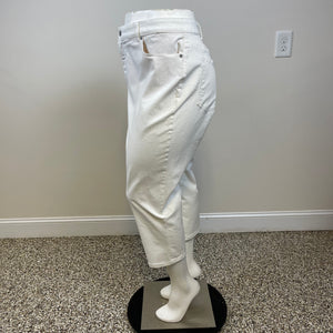 Talbot’s Plus Size White Denim Capris