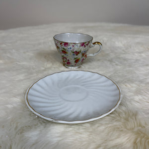 Lefton China Hand Painted Tea Cup and Saucer