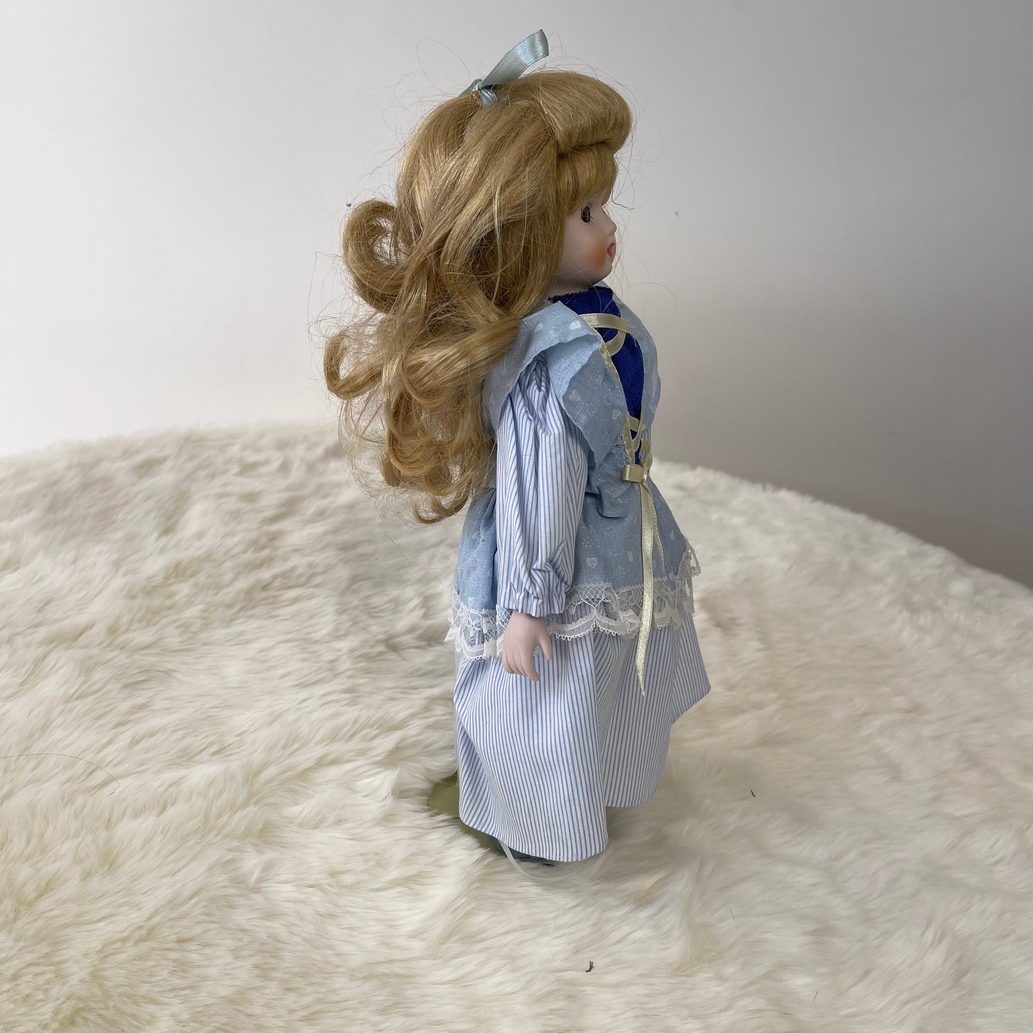 Vintage Musical Porcelain Doll