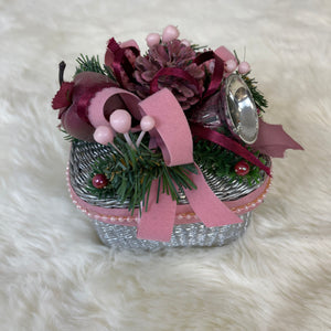 Lot of 3 Vintage Handmade Christmas Baskets