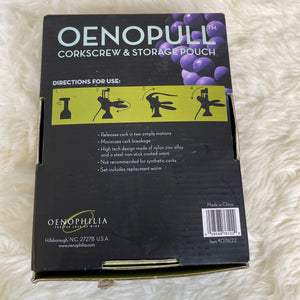 Oenopull Corkscrew & Storage Pouch