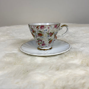 Lefton China Hand Painted Tea Cup and Saucer