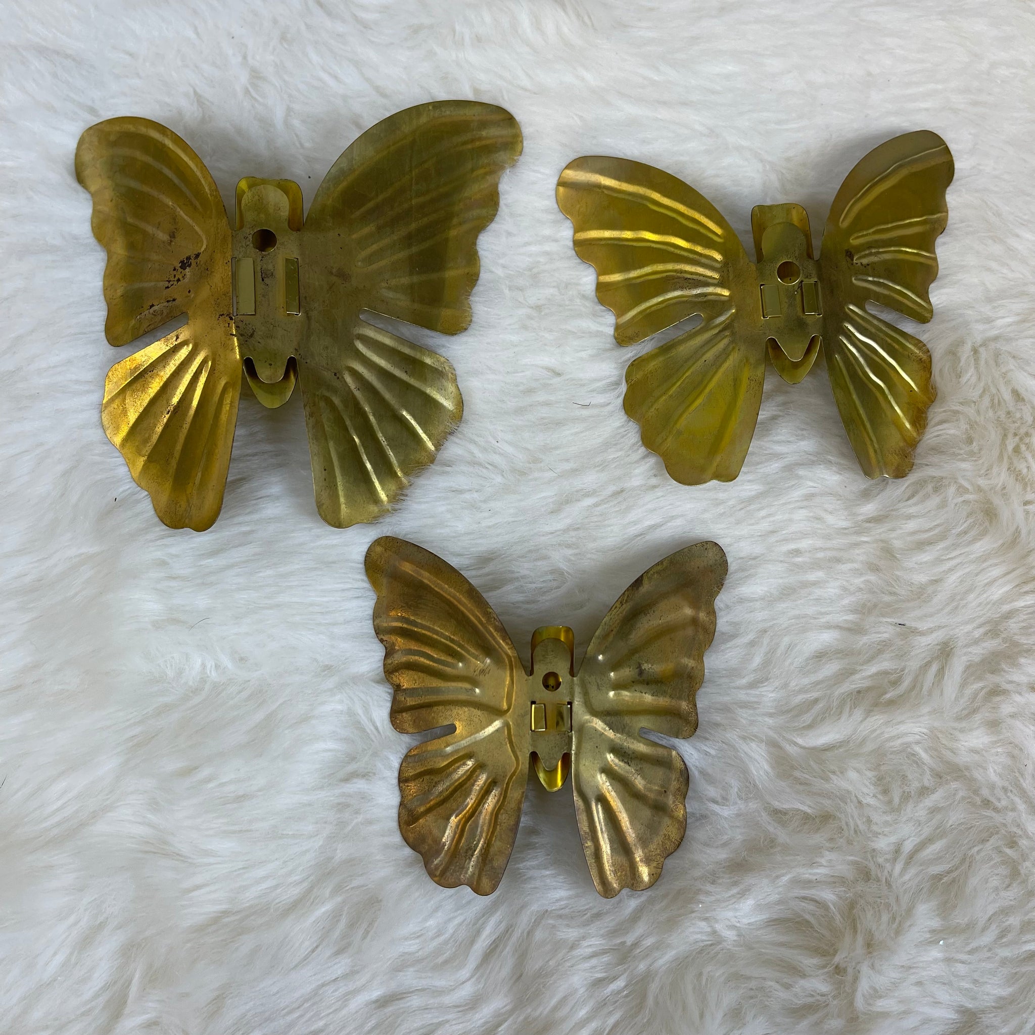 Vintage Home Interiors Set of 3 Butterflies