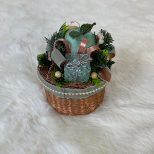 Lot of 3 Vintage Handmade Christmas Baskets